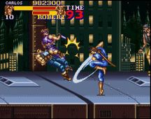 une photo d'Ã©cran de Final Fight 2 sur Nintendo Super Nes